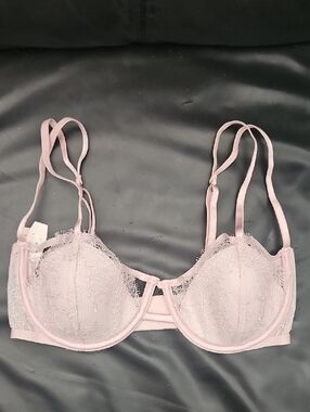 Victoria Secret Delicate Feminine Lace Underwire Bra - Light Pink 34D Nwt